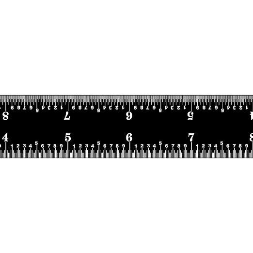PEC Tools 12-inch Steel Ruler, High-Precision Metal Ruler, Stainless Steel - Image 3