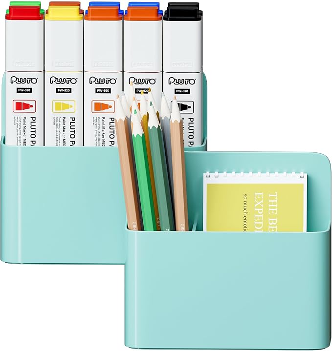 Mabrasse 2p Magnetic Dry Erase Marker Holder, Pen and Eraser Holder by Marbrasse