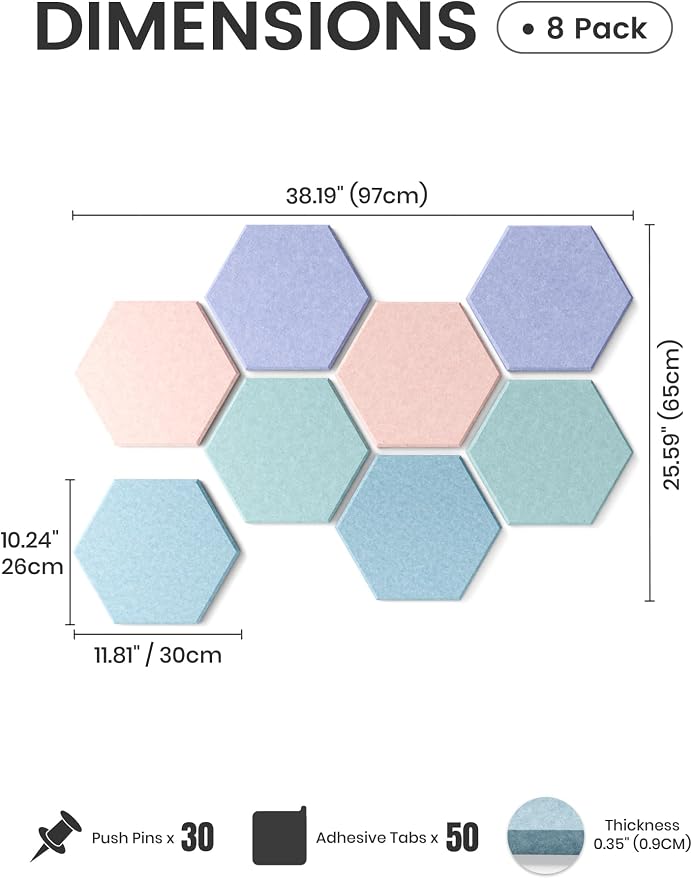 Fluxynara Hexagon Cork Board Alternative - Image 2