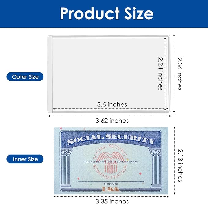 MaxGear Medicare Card Protector Sleeves, 20 Pack | 12 Mil Thickness, - Image 4
