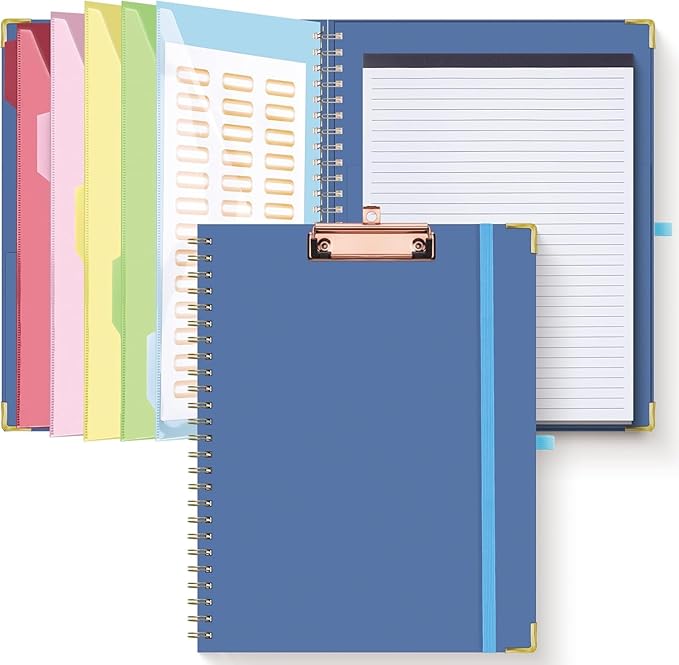 HAUTOCO Clipboard Folio with Refillable Lined Notepad by HAUTOCO
