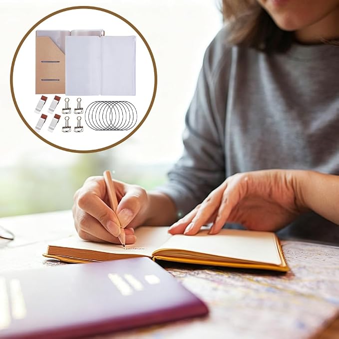 ORIGACH 4 Pack Travelers Notebook Accessories Kit Include Sleeve Holder - Image 4