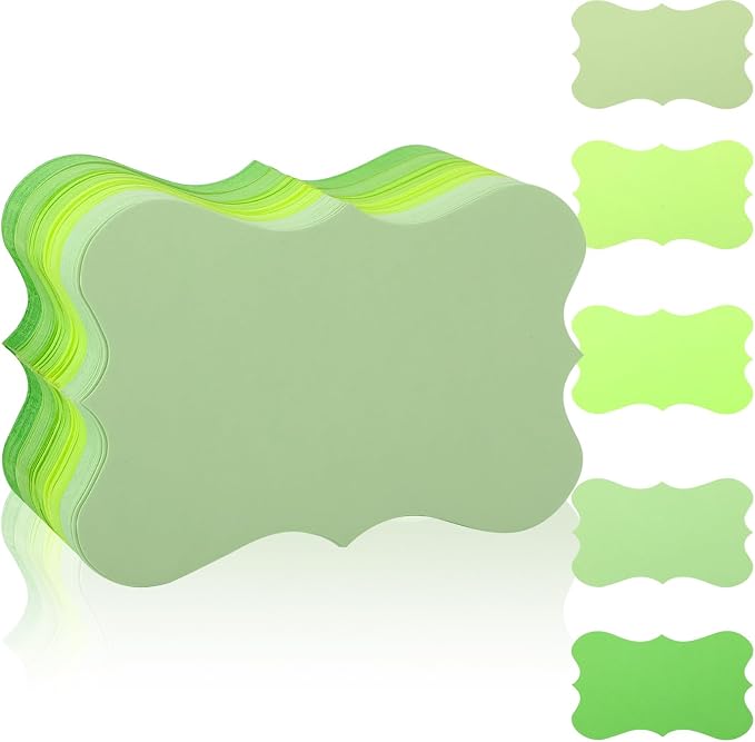 150 Pack Green Blank Index Cards 3x5 Inch Thick Flash Cards Green colored by SMAODSGN