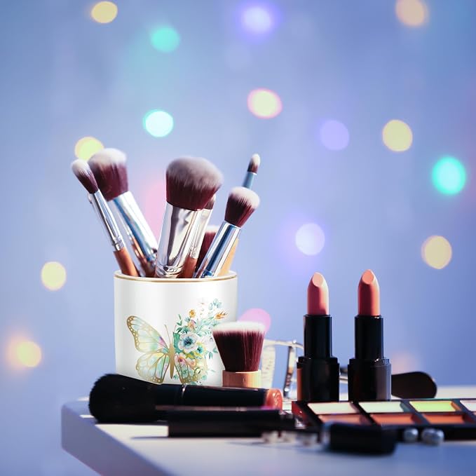 Cute Pen Holder for Desk, Ceramic Durable Pencil Cup, Simple&Modern Style - Image 4