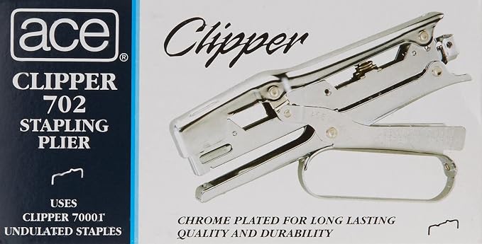 ACE07020 - Advantus Ace Chrome Clipper Stapler - Image 2