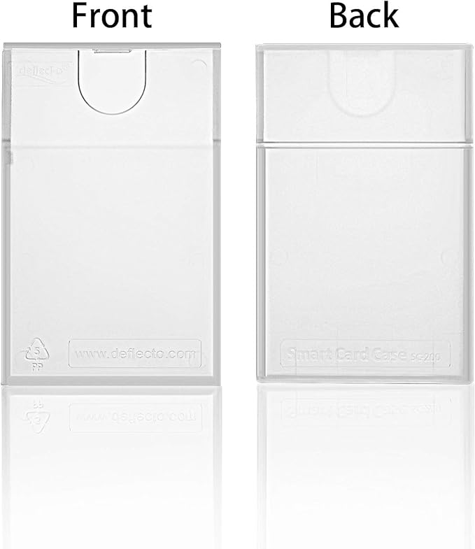 Frienda 6 Pack Plastic Business Name Card Holder Clear Pocket Credit Card Case - Image 4