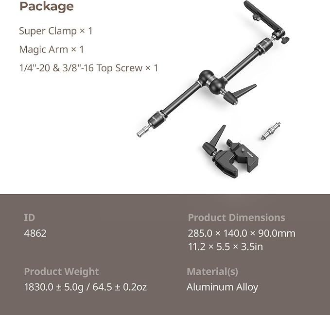 SMALLRIG Friction Magic Arm Camera Mount - Image 7