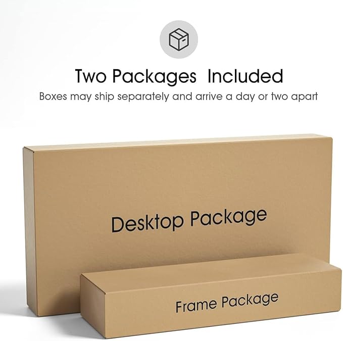 FEZIBO One-Piece Standing Desk Adjustable Height Stand up Home Office Desk, 48x24 Inch Electric Standing Computer Desk, with 4 Memory Presets, Fixable casters, Black Walnut-DeskLoop Office