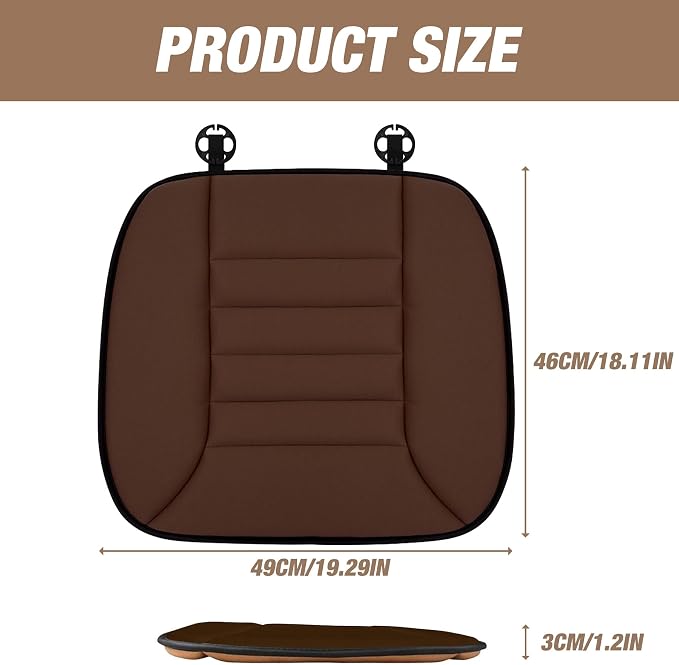 MYFAMIREA Car Seat Cushion Pad 1.2" Thick Comfort Protector - Image 7