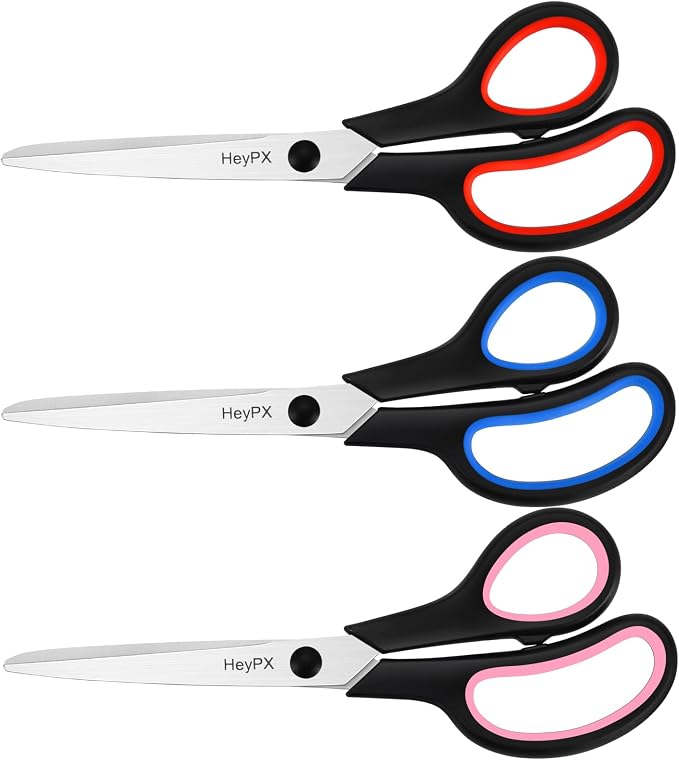 3-Pack 8.5" Ultra Sharp Stainless Steel Scissors - Image 8