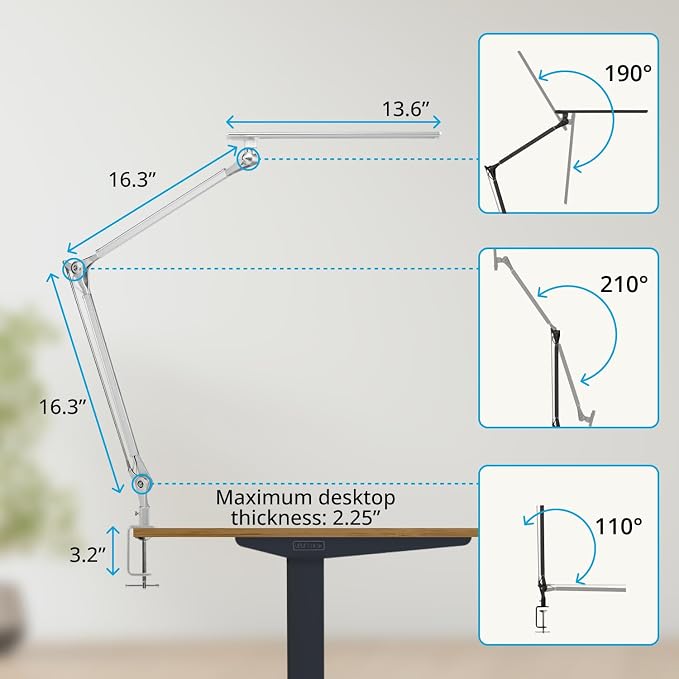 UPLIFTDESK E7 LED Desk Lamp - Image 4