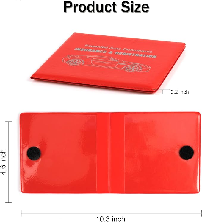 UYYE Car Registration and Insurance Card Holder, Vehicle Glove Box Car Organizer - Image 2