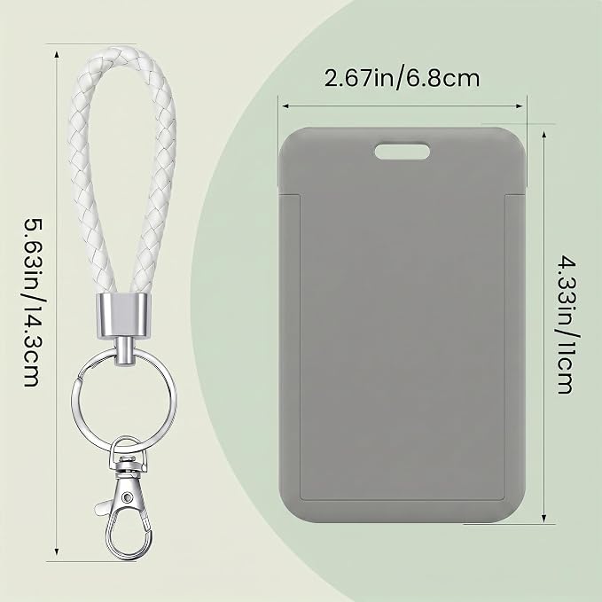 ID Card Badge Holder Key Chain - Image 2