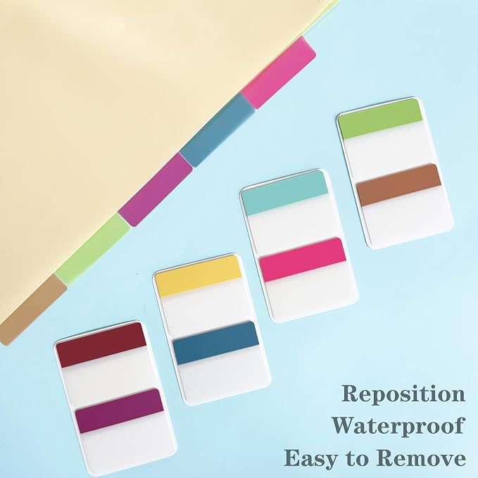 ELII 300 PCS Sticky Index Tabs 2 Inch Book Tabs, File Tabs Self Adhesive - Image 7