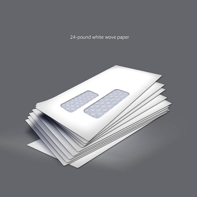Amazon Basics #9 Security Tinted Double Window Envelopes - Image 3