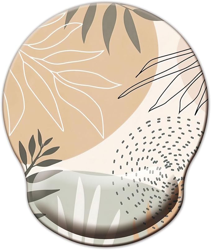 Mouse Pad with Wrist Support, Ergonomic Mouse Pad with Memory Foam Wrist Rest by LIZPARE