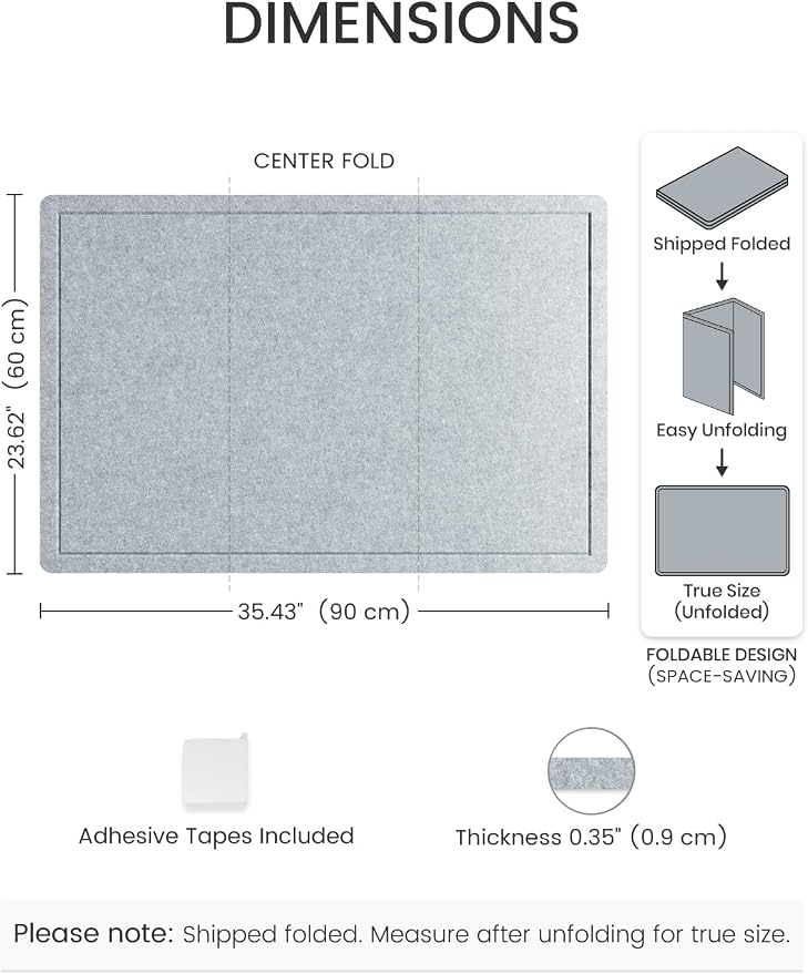 Fluxynara Bulletin Board, 35.4" x 23.6" Cork Board Alternative - Image 2