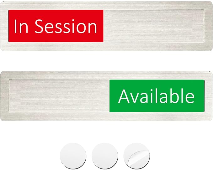 In Session or Available Sign, Vacant Occupied Indicator by LoYinLo