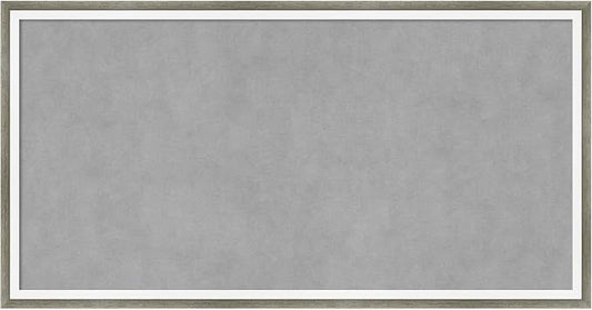 Amanti Art Silver Framed Magnetic Board 13x25 Small Vision Board by AmantiArt