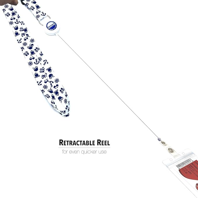 Cruise On Cruise Lanyard for Ship Cards – 2-Pack Retractable Badge & Waterproof - Image 4