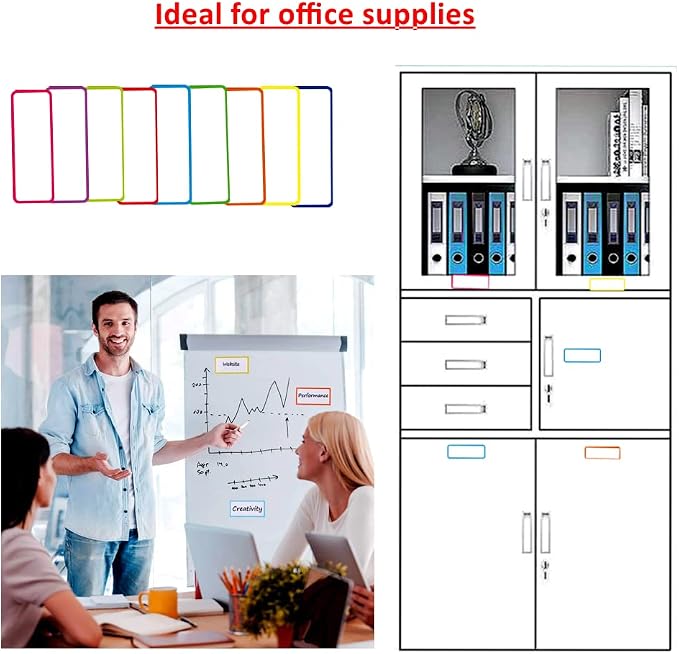 54pcs Magnetic Dry Erase Labels, Reusable Strong Magnet Magnetic Name Tags - Image 6