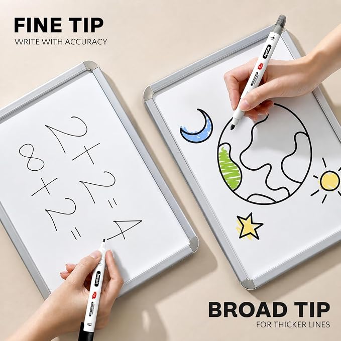 inamio Dry Erase Markers for Whiteboard – Ultra Fine Tip White Board Markers – - Image 4