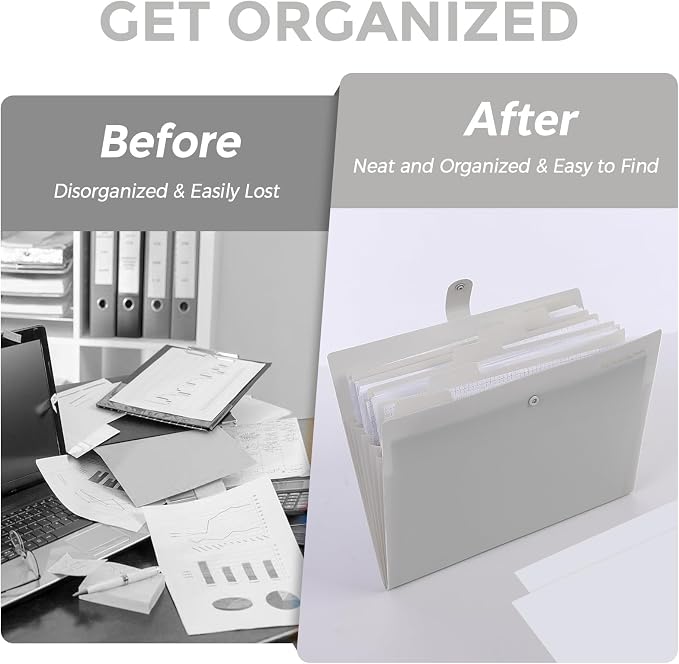 SKYDUE 7-Pocket Expanding File Folder, Professional Accordion Document Organizer - Image 7