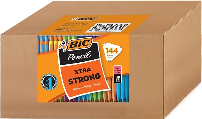 BIC Xtra Strong Mechanical Pencil, Thick 0.9 mm Point and Clean-Erasing Lead by BIC