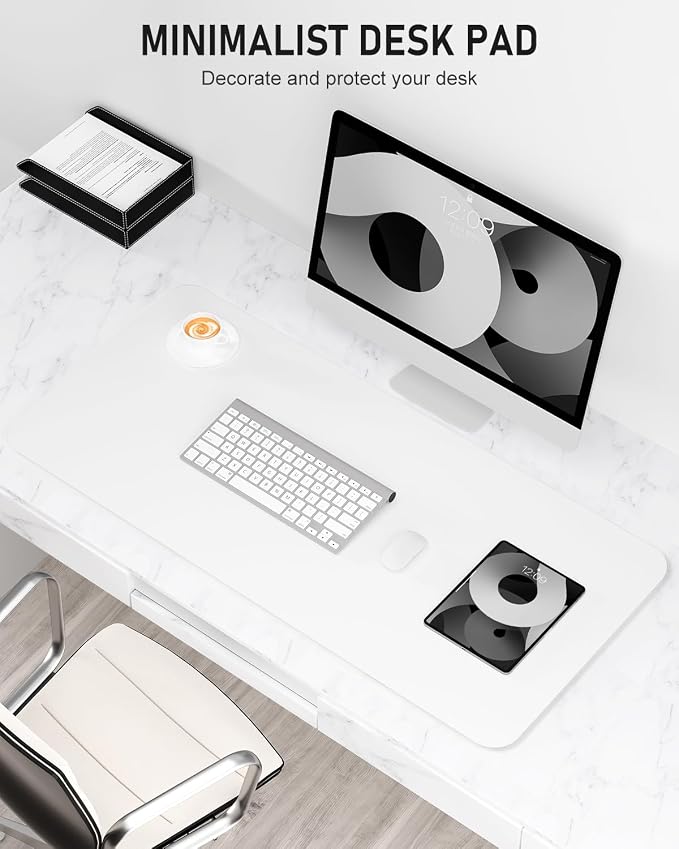 Desk Pad, 35.5" x 17" PU Leather Non-Slip Desk Mat Large Mouse Pad - Image 2
