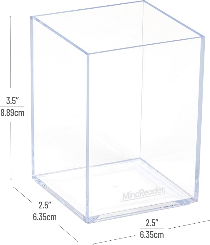 Mind Reader Pen Cup, Accessory Holder, Desktop Organization - Image 3
