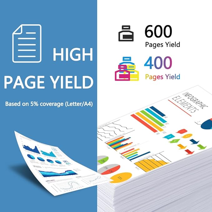 260XL 261XL Replacement for Canon Ink 260 and 261 Ink Cartridges PG-260 XL CL-261 XL for Canon Pixma TS6420a TS6420 TS6400 TR7020a TR7020 TR7000 TS5300 TS5320 Printer Ink Cartridge (1 Black,1 Color)-DeskLoop Office