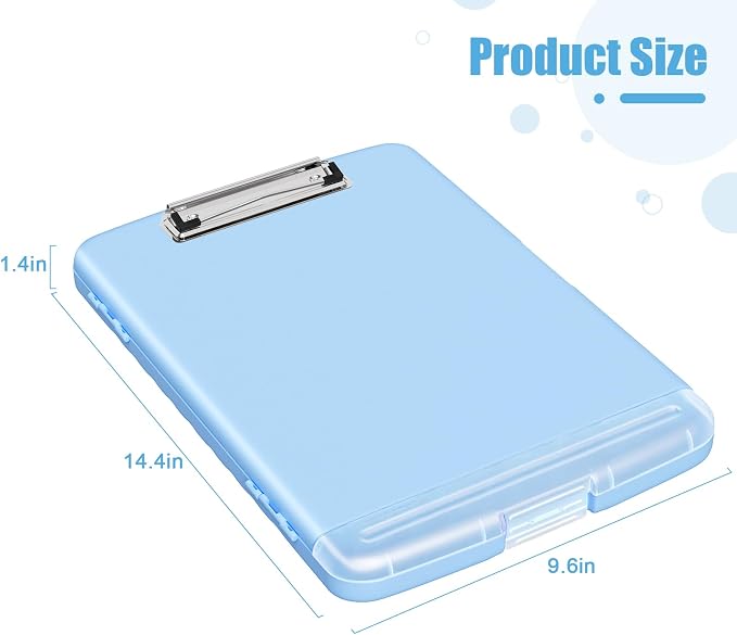 Hongri Clipboard with Storage with Pen Holder, Folder Nursing Clip Board 8.5 x - Image 4