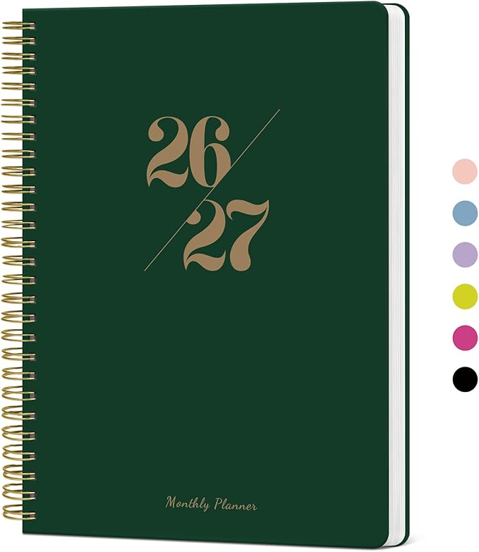 Monthly Planner 2026-2027, 18 Months Calendar Planner 2026-2027, Runs from July by Taja