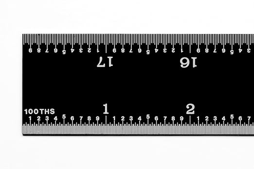 PEC Tools 18" Rigid Metal Ruler, Stainless Steel - Image 3
