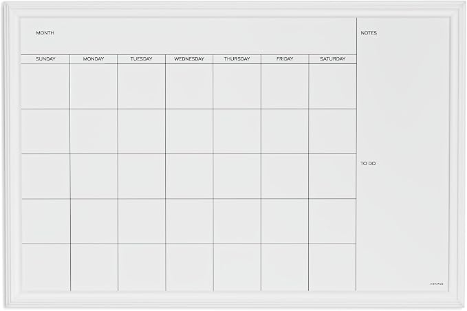 U Brands Magnetic Dry Erase Calendar White Board, Includes Magnets - Image 6