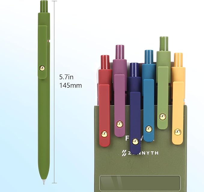 FIOVER 12Pcs Gel Pens, 0.7mm Medium Point Smooth Writing Pen, Cute Aesthetic - Image 6