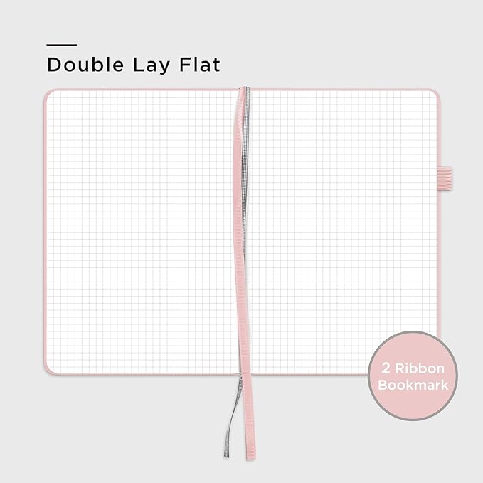 &And Per Se Graph Notebook, 5mm Grid, A5 Hardcover, 160 Pages 100gsm Thick Paper - Image 4