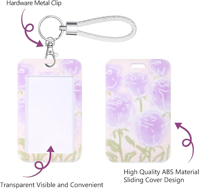 ID Card Badge Holder Key Chain - Image 3