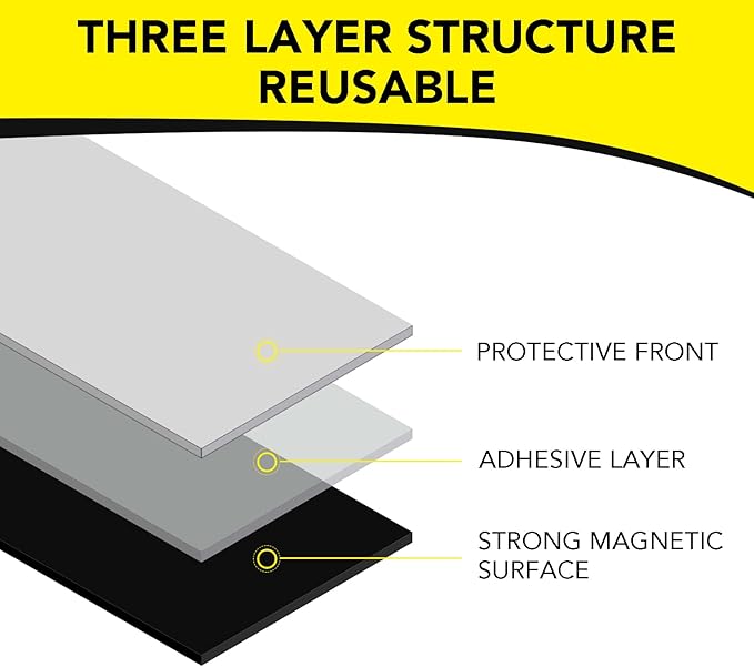 DIYMAG Magnetic Adhesive Sheets, 4 x 6 10 Pack Photo Mat Cuttable Magnets - Image 3