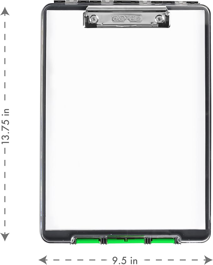 Dexas Clearview Clipcase clipboard13.75 X 9.5 in, Stay Organized and Dry. Ideal - Image 8