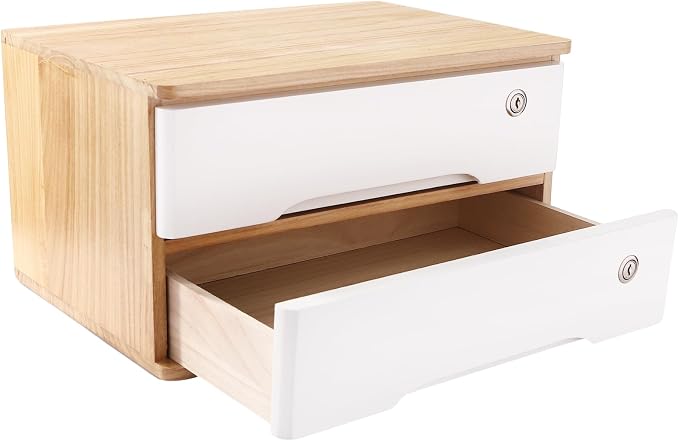 Wooden Desktop Storage Box by LKOEWQZAMX