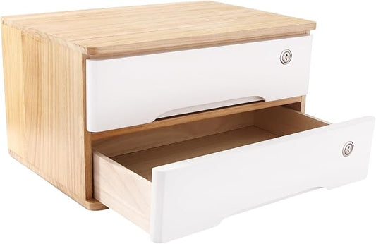 Wooden Desktop Storage Box by LKOEWQZAMX