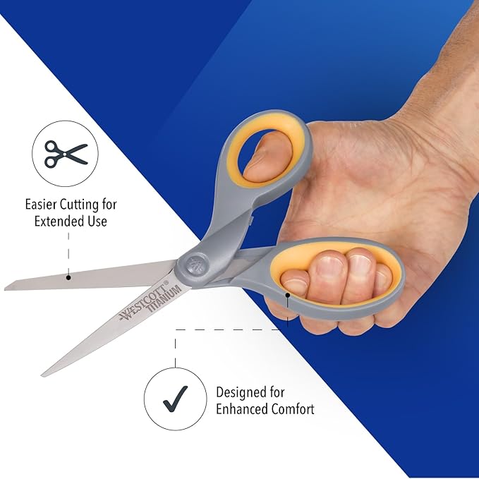 Westcott 8-Inch Titanium Bonded Scissors - Image 3