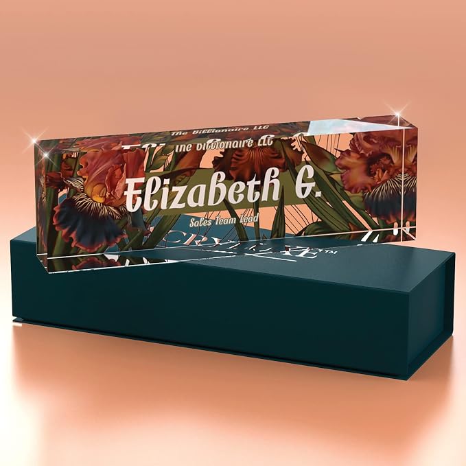 Desk Name Plate Personalized, Custom Name Plates, 2½/x8 Inches, Thick - Image 6