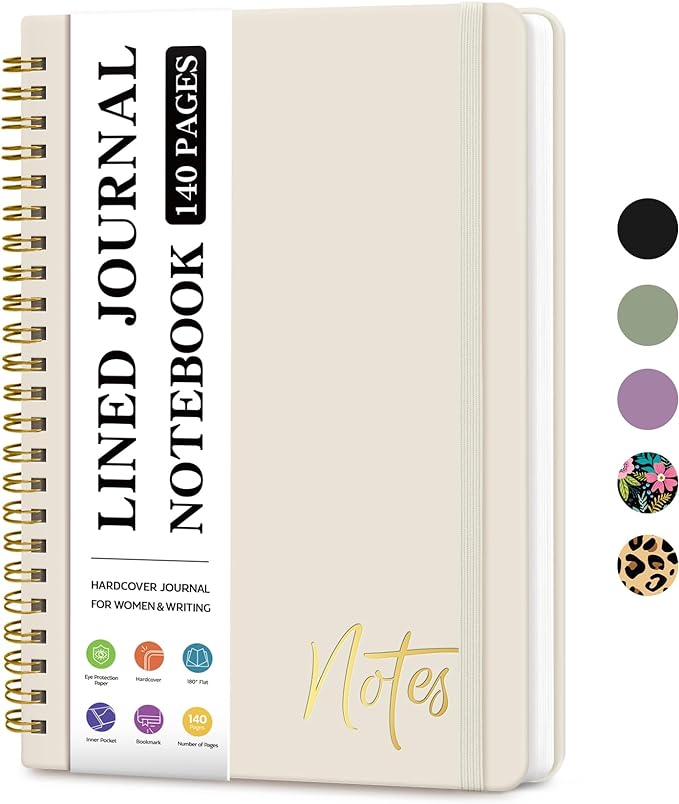 ZOTIA Lined Spiral Journal Notebook by Zotia