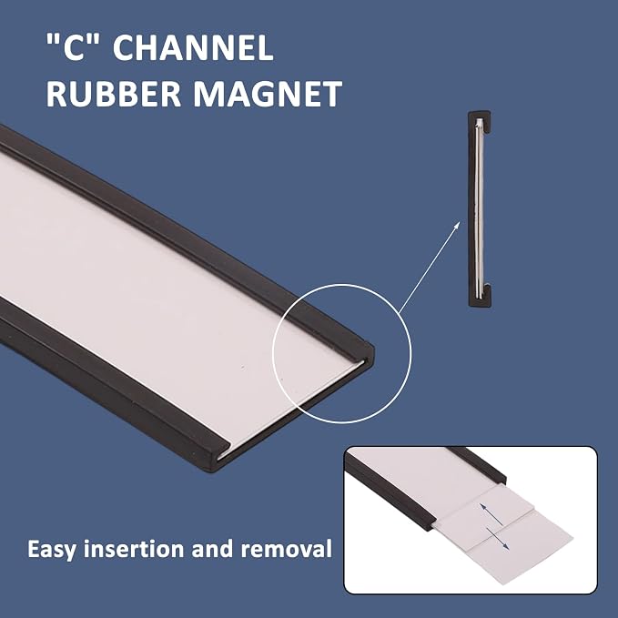 Magnetic Labels, 1x3 Inch C-Shape Magnetic Tool Box Labels, Magnetic Label - Image 5