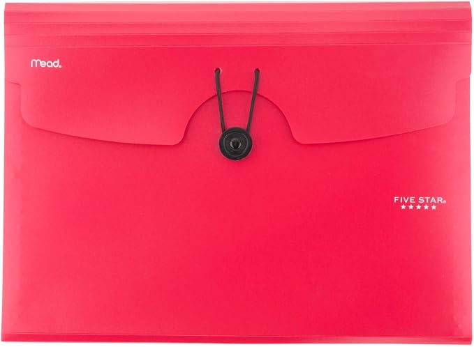 Five Star Expanding File Organizer, 6-Pocket Accordian File Organizer, Bungee - Image 5