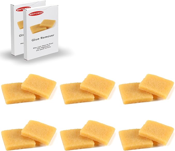 WHTCHSU 12 Pcs Glue and Residue Eraser Rubber Cement Cleaner by WHTCHSU