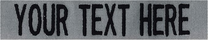 Custom Uniform Name Tapes Solid Colors. Made in The U.S.A. Ships Under 24 by NORTHERNSAFARI
