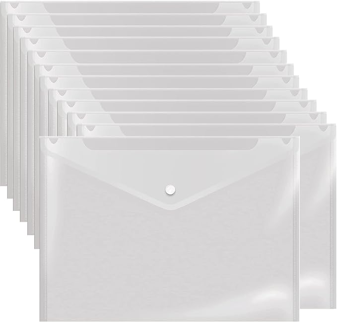 Poly Envelope 12 Pcs Document Envelopes by Wiekyze